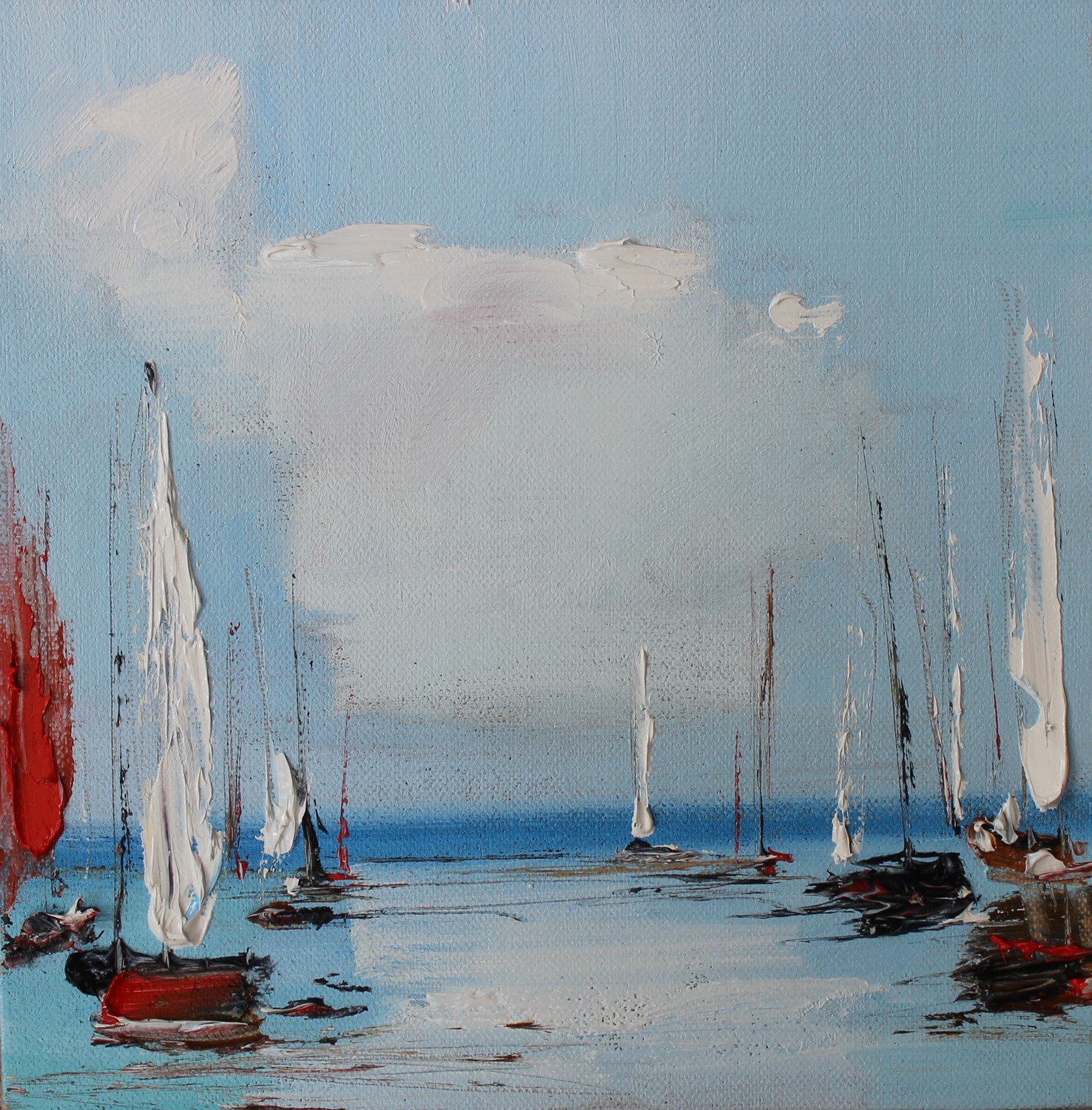 'Clouds and Boats' by artist Rosanne Barr